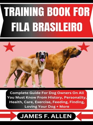 cover image of TRAINING BOOK FOR FILA BRASILEIRO